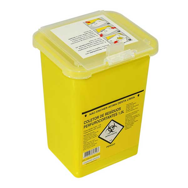 Coletor Rígido para Resíduos Perfurocortantes