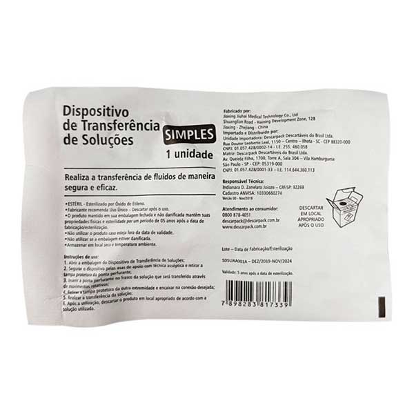 Dispositivo de Transferência de Soluções - Image 2