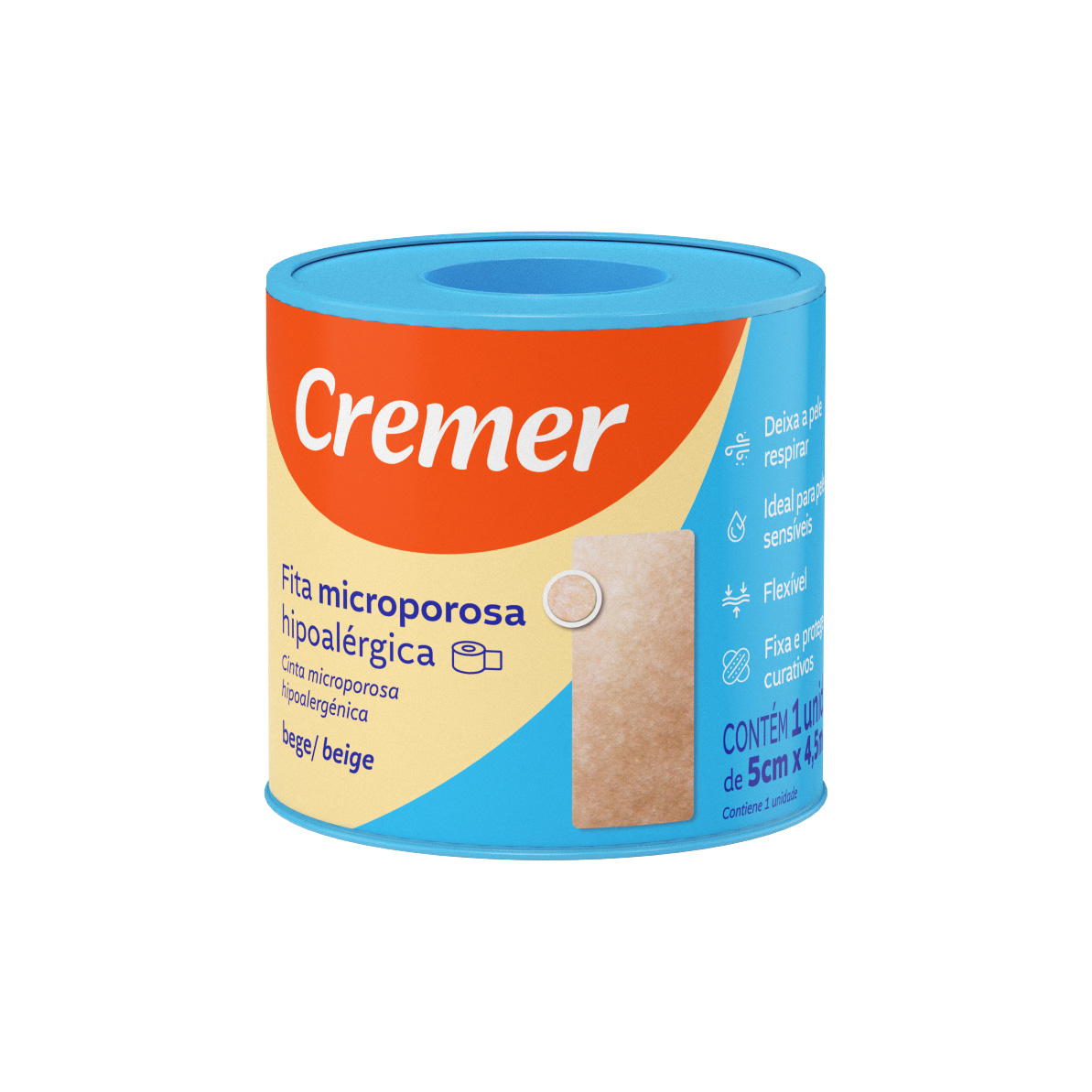 Fita Microporosa  Hipoalérgica - Imagem 2